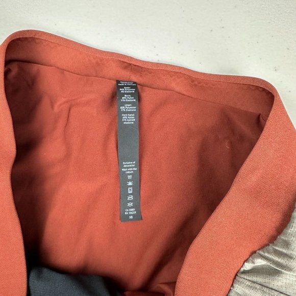 Lululemon Steady and Fast Men's X8 Lined Carbon Dust Dark Terracotta Shorts Used - Picture 3 of 11